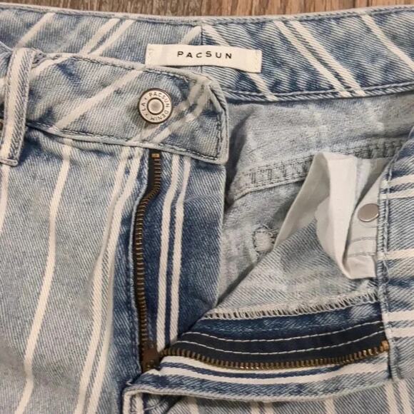 Pacsun light wash striped mom jeans size 24 - Picture 2 of 4